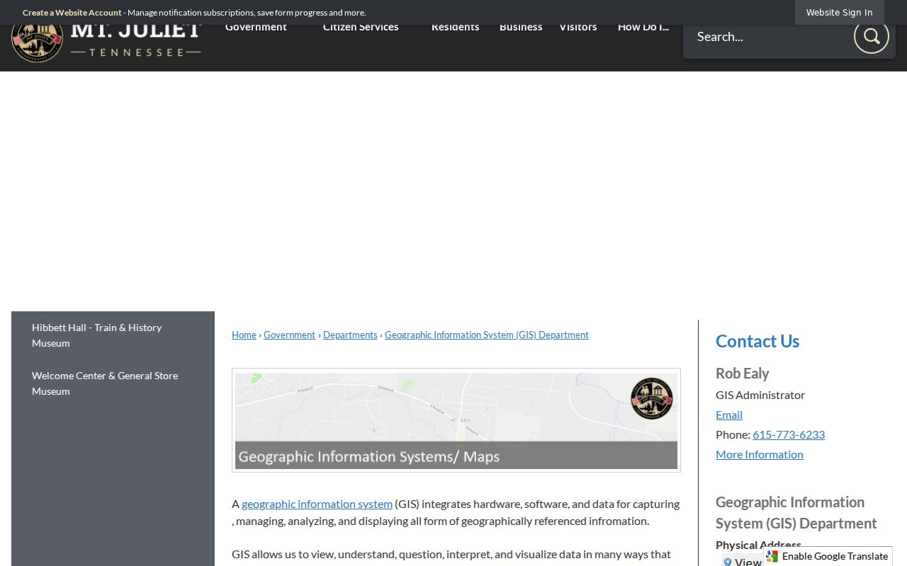 Mount Juliet ZIP code directory city GIS map resources